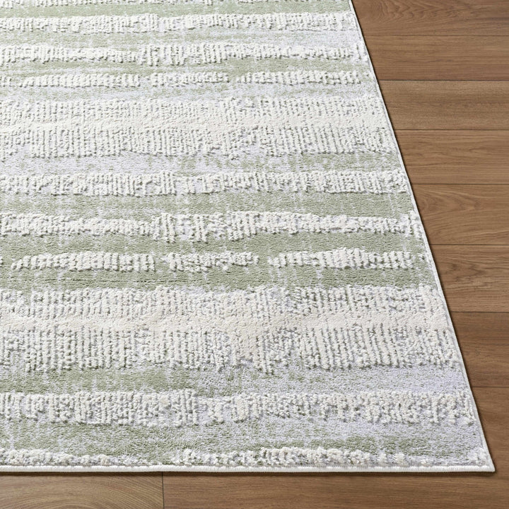 Asmara Contemporary Abstract Green And Beige Rug - The Rug Decor