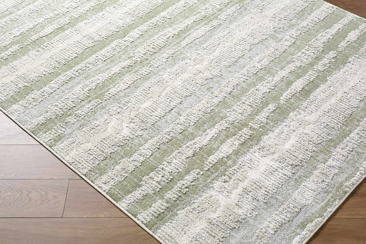 Asmara Contemporary Abstract Green And Beige Rug - The Rug Decor