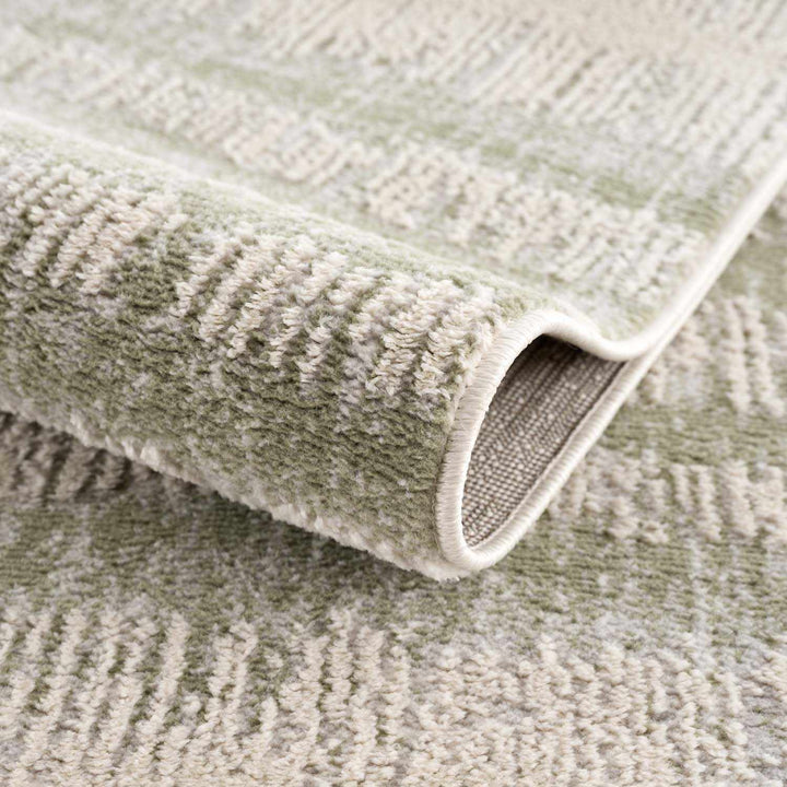 Asmara Contemporary Abstract Green And Beige Rug - The Rug Decor