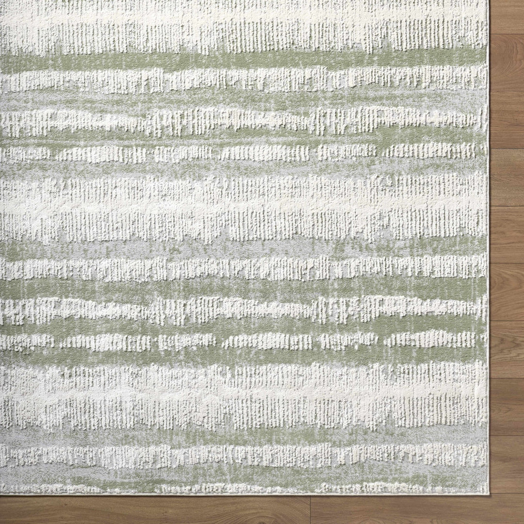 Asmara Contemporary Abstract Green And Beige Rug - The Rug Decor