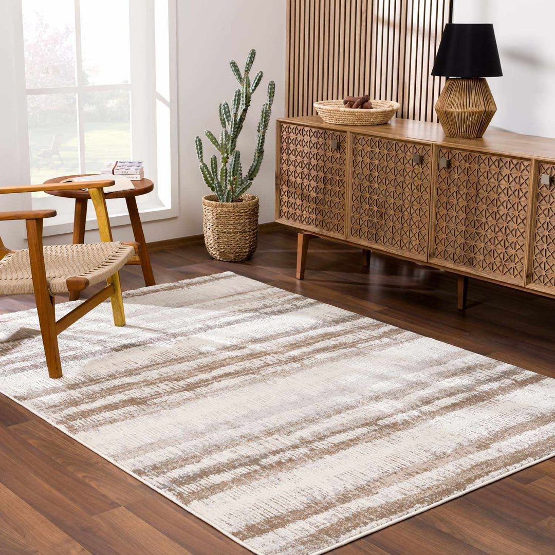 Asmara Contemporary Brown And Beige Area Rug - The Rug Decor
