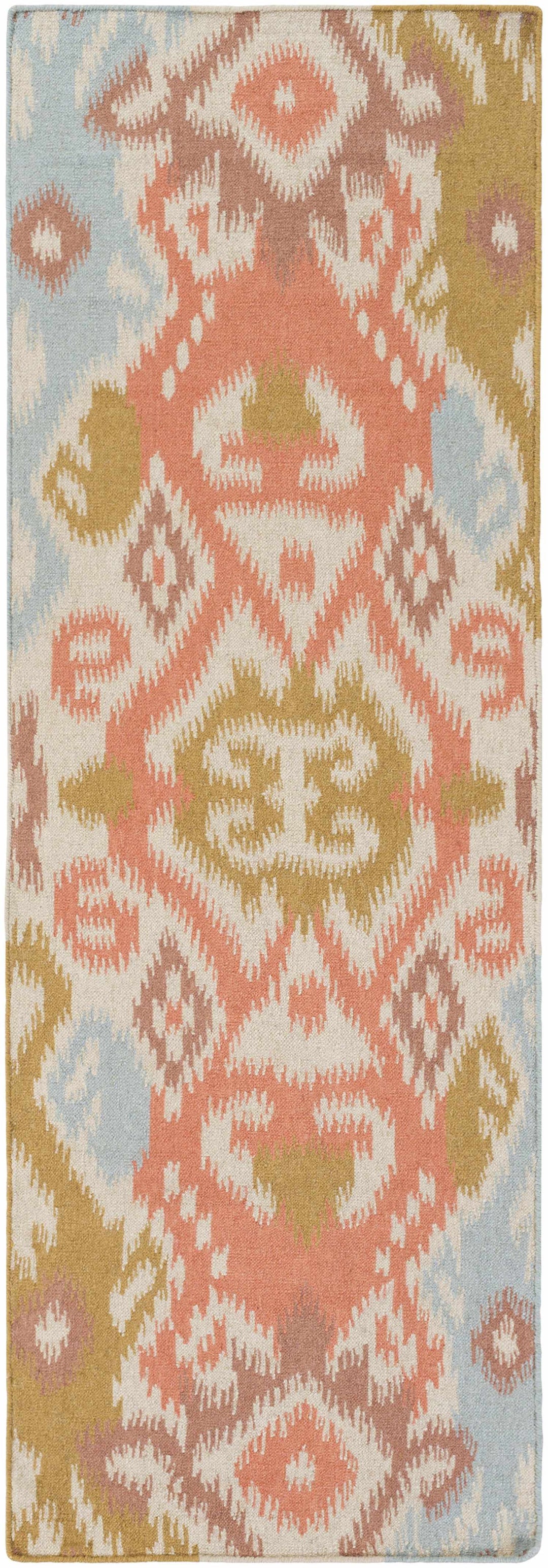 Aspinwall Modern Style Multicolor Hand Woven Wool Area Rug