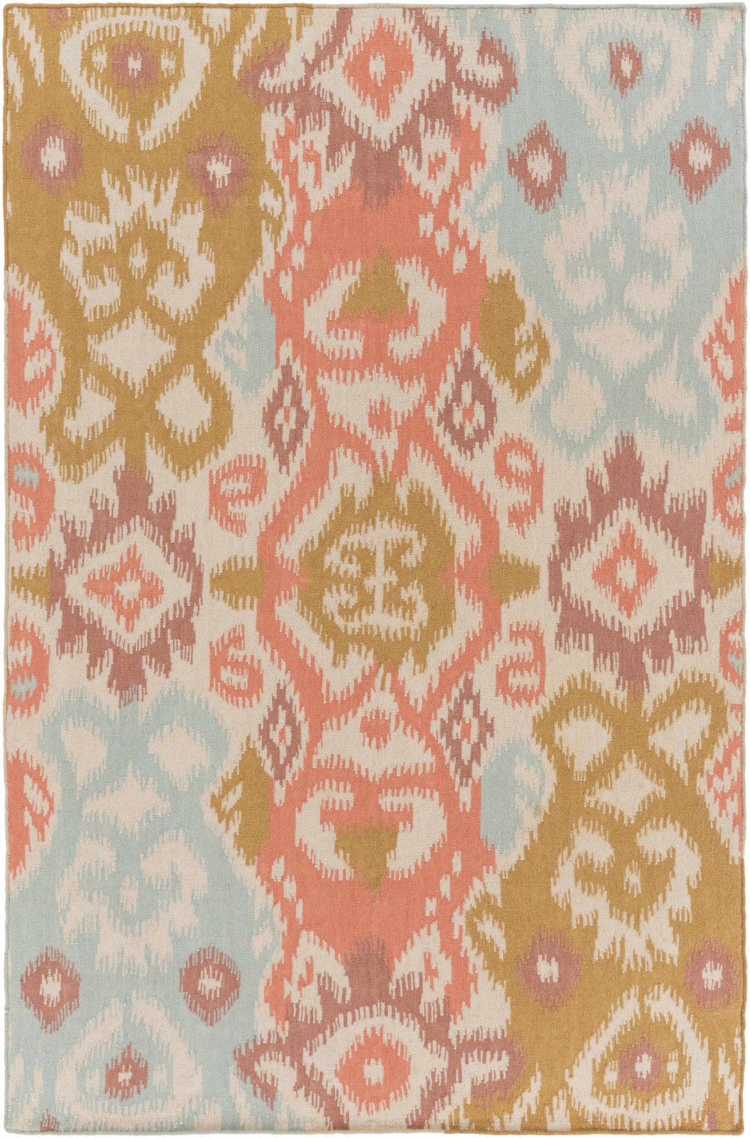 Aspinwall Modern Style Multicolor Hand Woven Wool Area Rug
