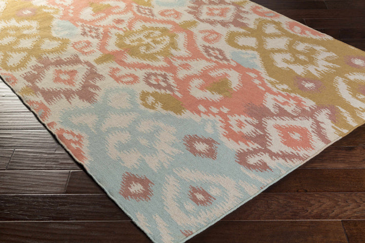 Aspinwall Modern Style Multicolor Hand Woven Wool Area Rug