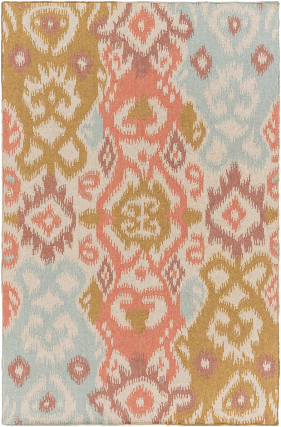 Aspinwall Modern Style Multicolor Hand Woven Wool Area Rug - The Rug Decor