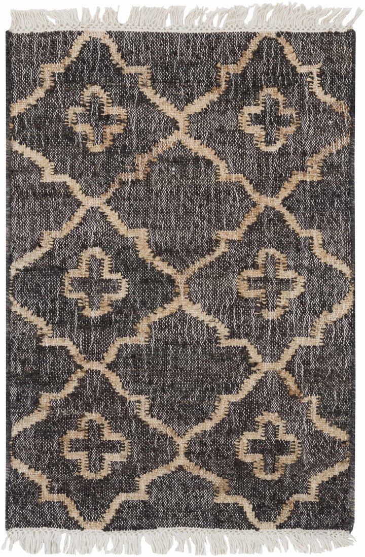 Astoria Black & Tan Contemporary Style Hand Woven Area Rug