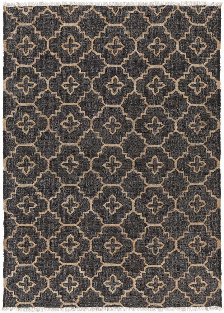 Astoria Black & Tan Contemporary Style Hand Woven Area Rug