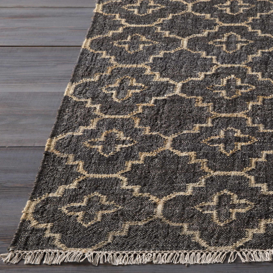 Astoria Black & Tan Contemporary Style Hand Woven Area Rug