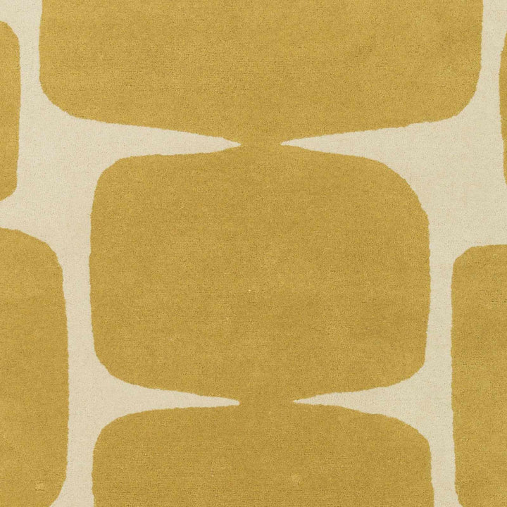 Astor Mustard & Cream Hand Tufted Wool Rug | Contemporary Modern
