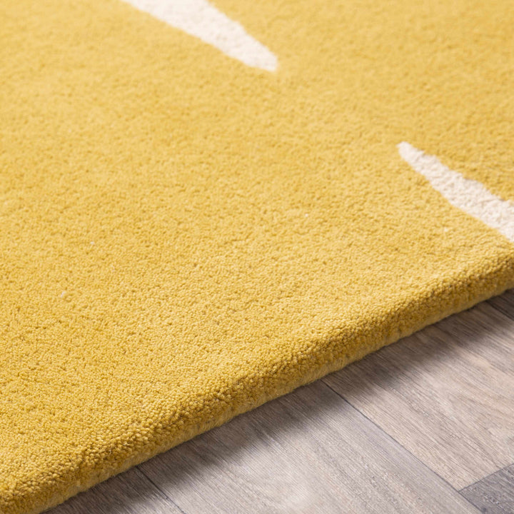 Astor Mustard & Cream Hand Tufted Wool Rug | Contemporary Modern
