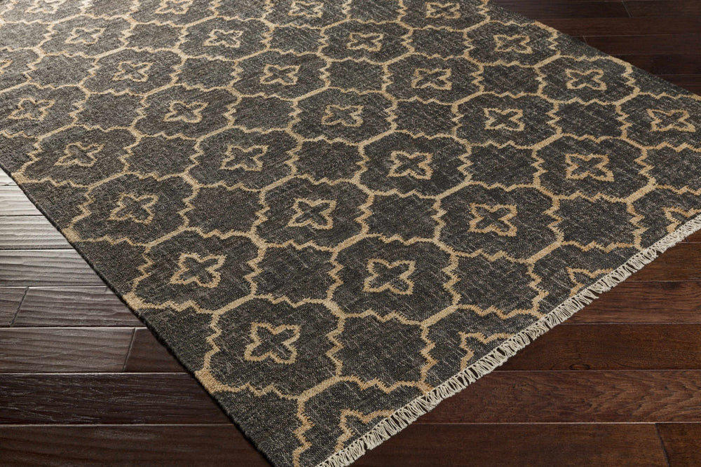 Astoria Black & Tan Contemporary Style Hand Woven Area Rug - The Rug Decor