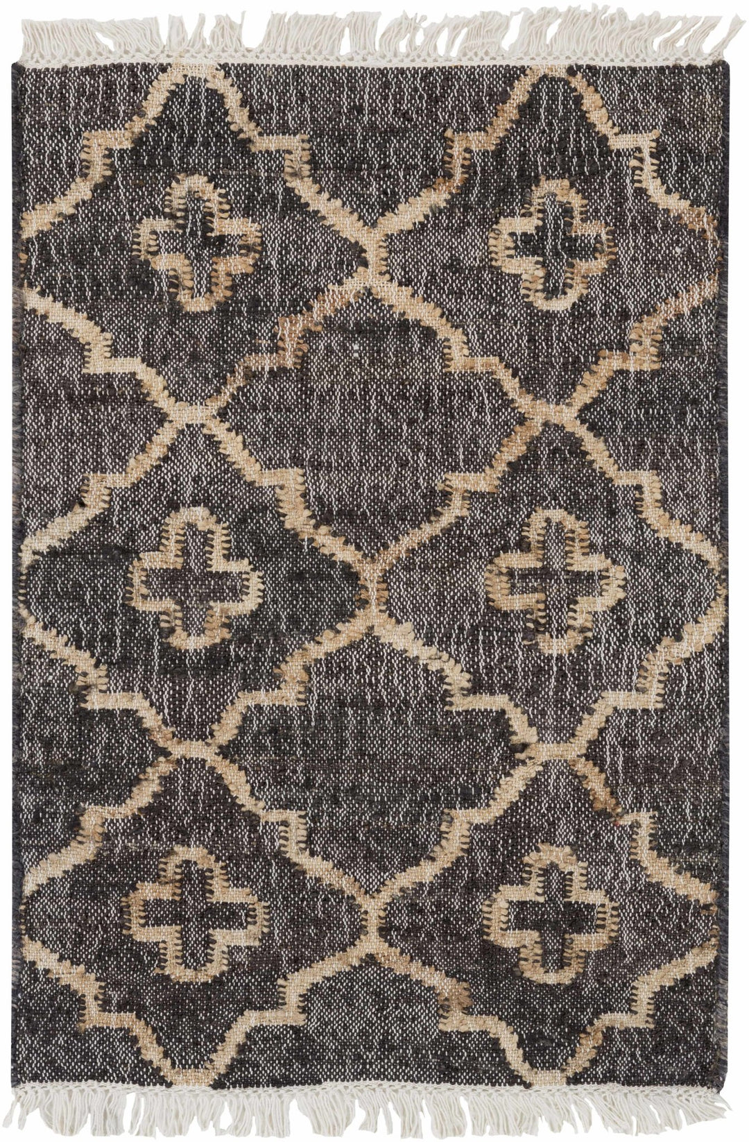 Astoria Black & Tan Contemporary Style Hand Woven Area Rug - The Rug Decor