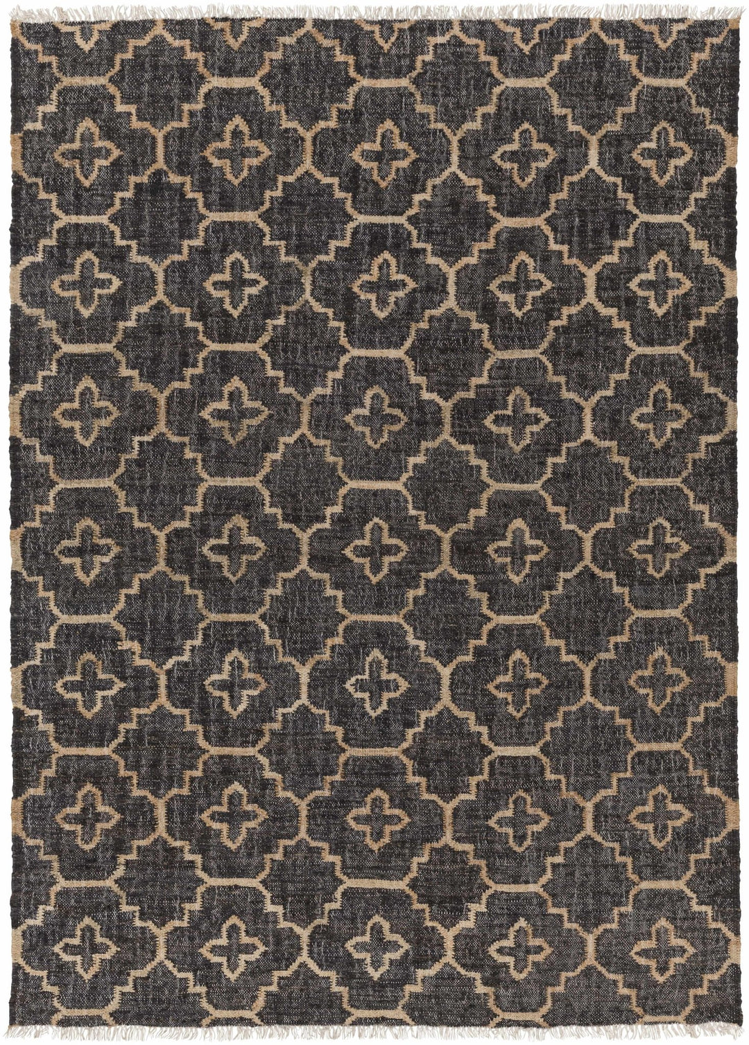 Astoria Black & Tan Contemporary Style Hand Woven Area Rug - The Rug Decor