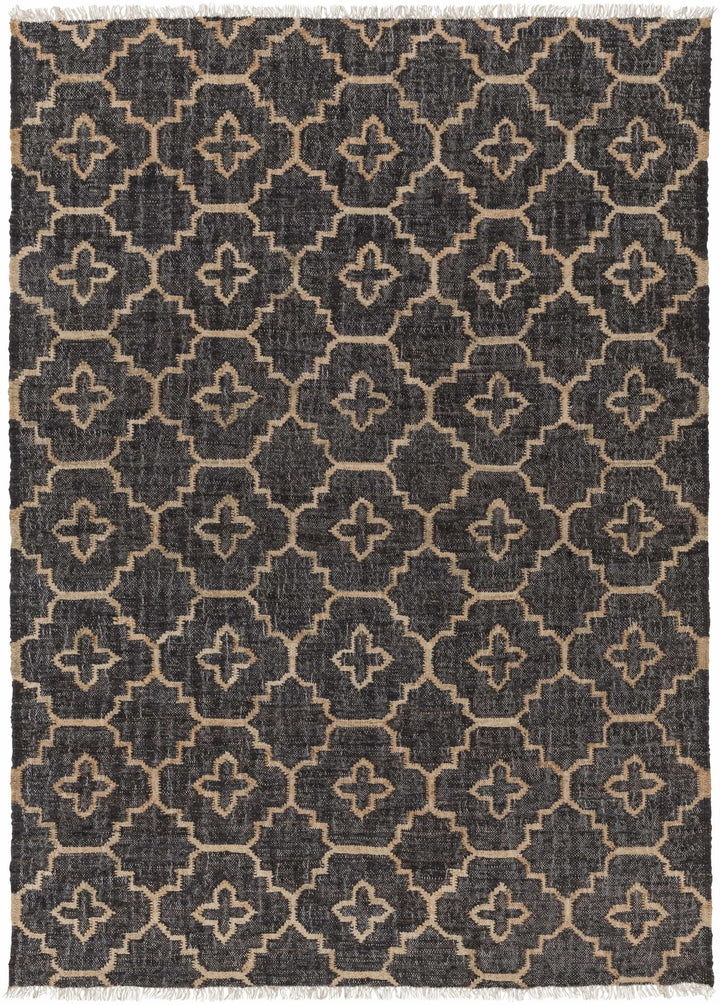 Astoria Black & Tan Contemporary Style Hand Woven Area Rug - The Rug Decor