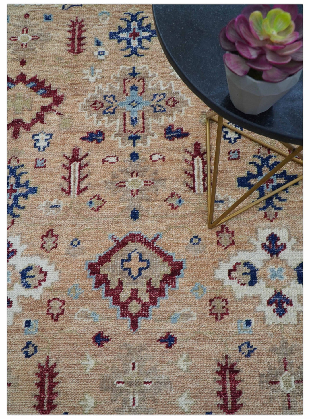 Astra Custom Made Turkish Peach Hand knotted Wool Rug - The Rug Decor