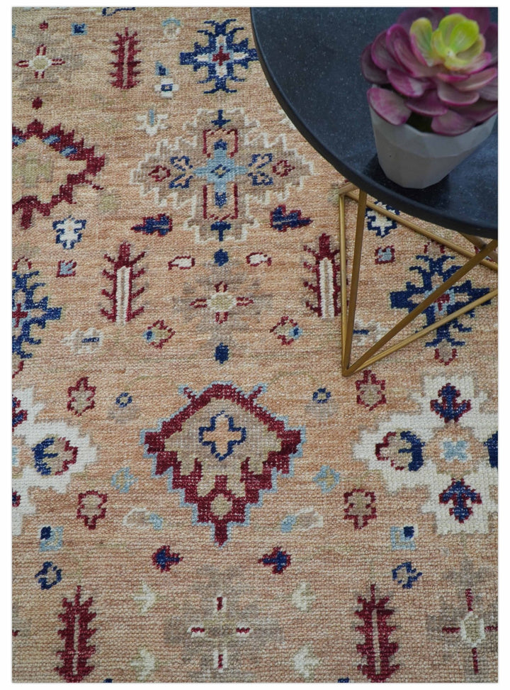 Astra Custom Made Turkish Peach Hand knotted Wool Rug - The Rug Decor