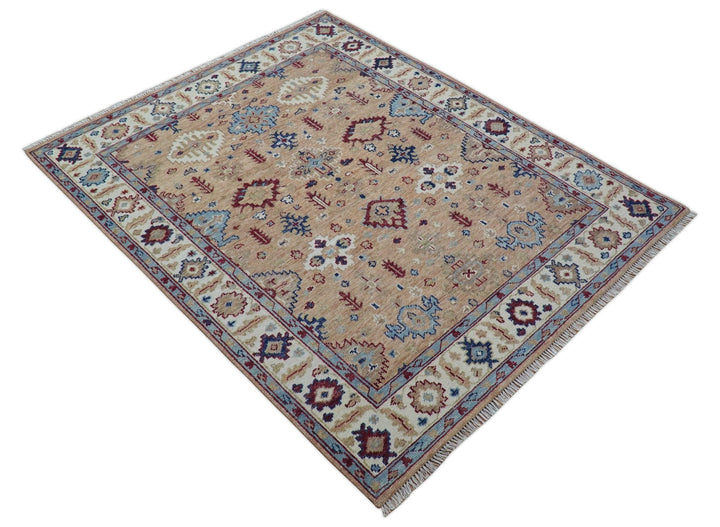 Astra Custom Made Turkish Peach Hand knotted Wool Rug - The Rug Decor