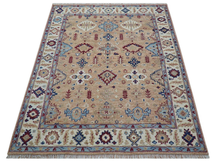 Astra Custom Made Turkish Peach Hand knotted Wool Rug - The Rug Decor