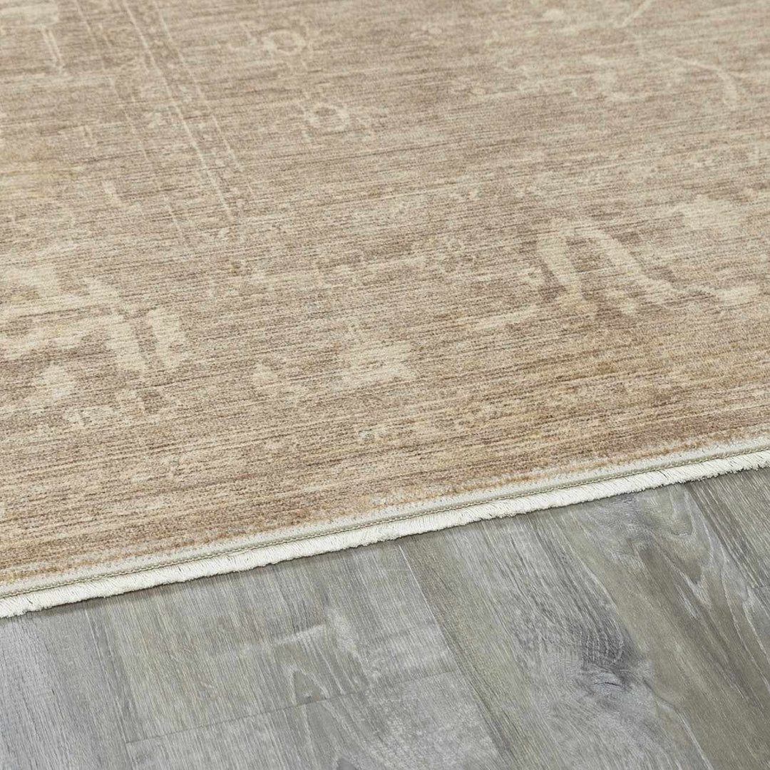 Atalya Traditional Oushak Design Brown Area Rug - The Rug Decor