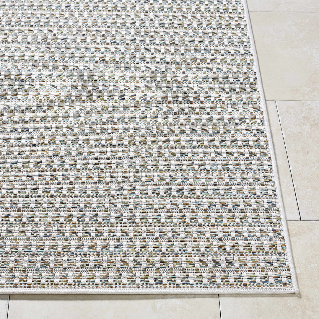 Ataret Modern Style Ivory Outdoor Area Rug - The Rug Decor