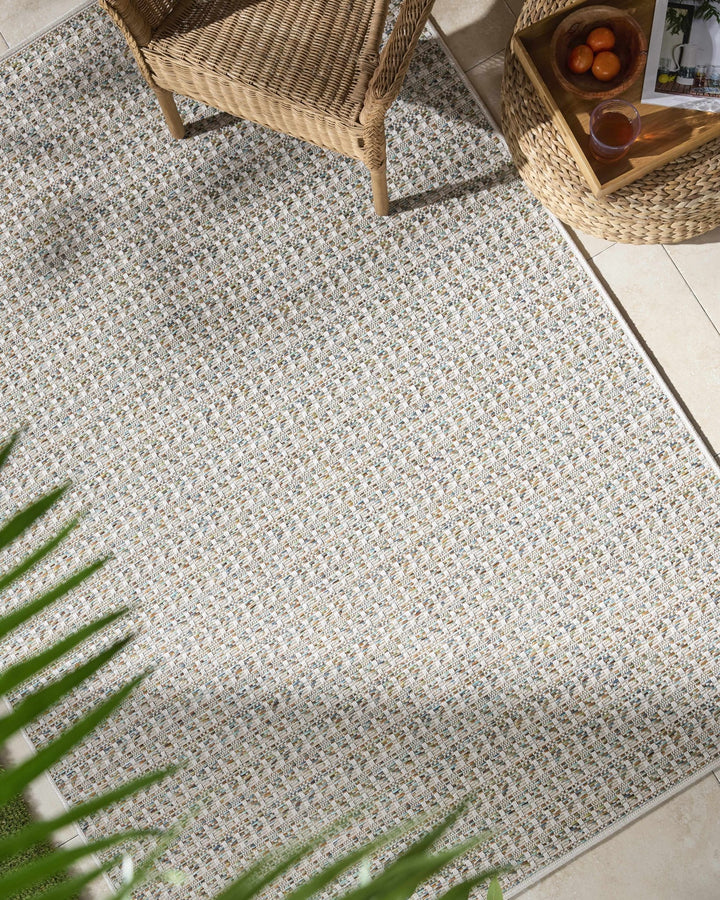 Ataret Modern Style Ivory Outdoor Area Rug - The Rug Decor