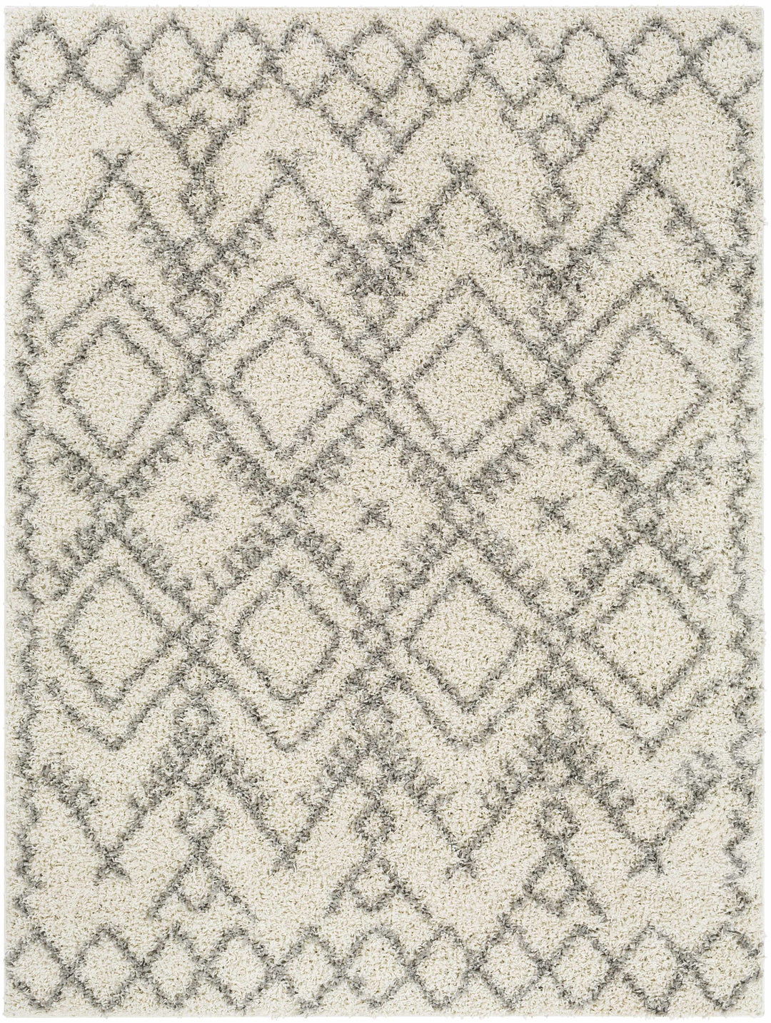 Atascadero Modern Geometrical Design Ivory And Gray Area Rug