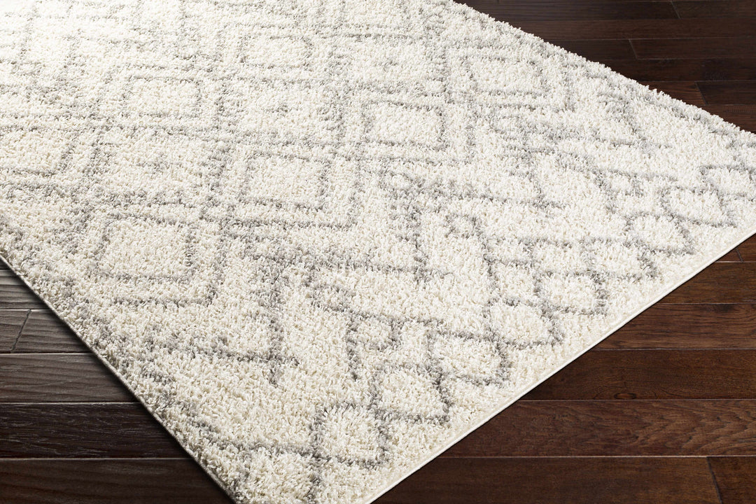 Atascadero Modern Geometrical Design Ivory And Gray Area Rug
