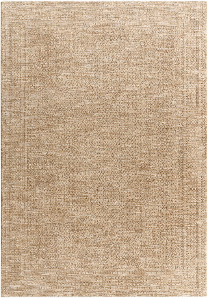 Atreus Modern Geometric Design Beige Area Rug - The Rug Decor