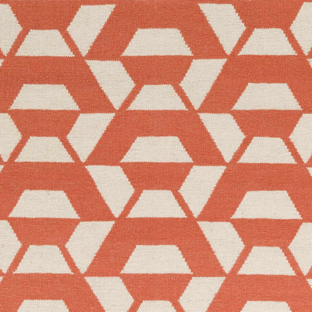 Atterbury Modern Style Rust And Beige Hand Woven Area Rug - The Rug Decor
