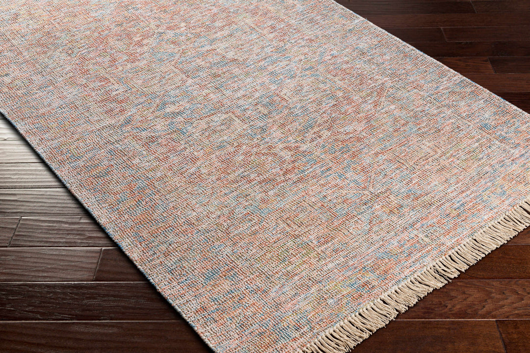 Atulayan Traditional Rust And Blue Hand Woven Rug