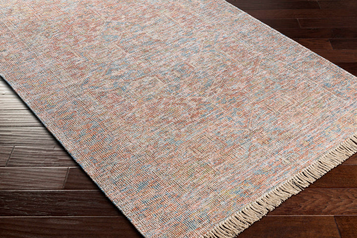 Atulayan Traditional Rust And Blue Hand Woven Rug