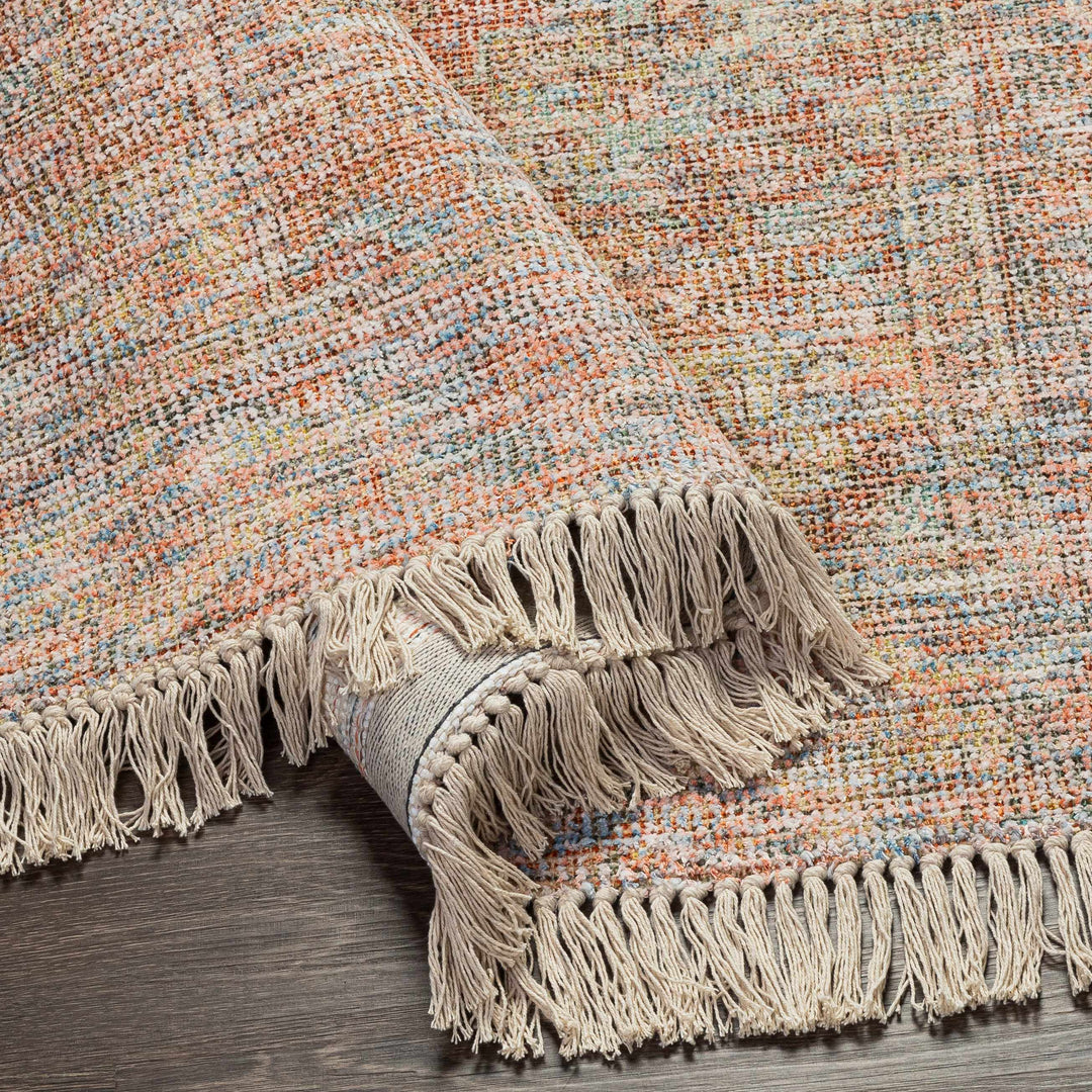 Atulayan Traditional Rust And Blue Hand Woven Rug