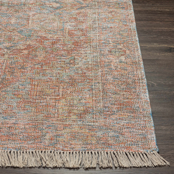 Atulayan Traditional Rust And Blue Hand Woven Rug