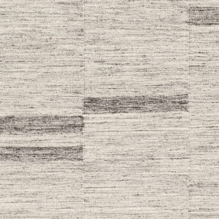 Auchinleck Modern Stripes Design Ivory And Gray Area Rug