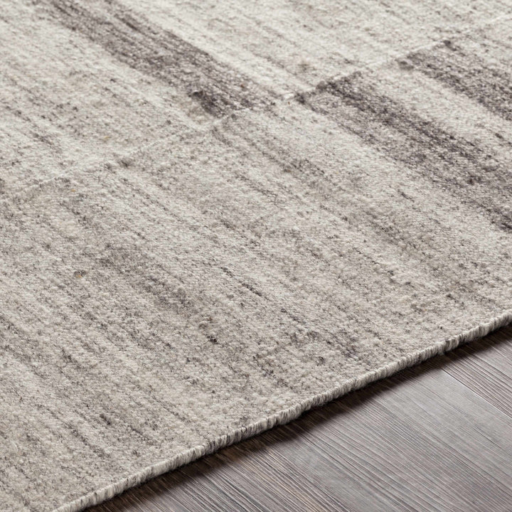 Auchinleck Modern Stripes Design Ivory And Gray Area Rug