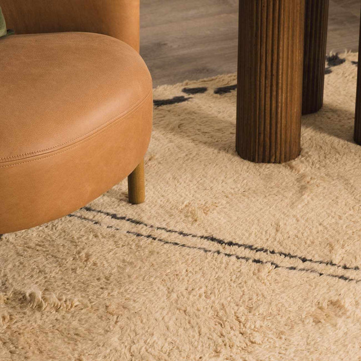 Audrey Contemporary Geometrical Beige And Black Rug - The Rug Decor
