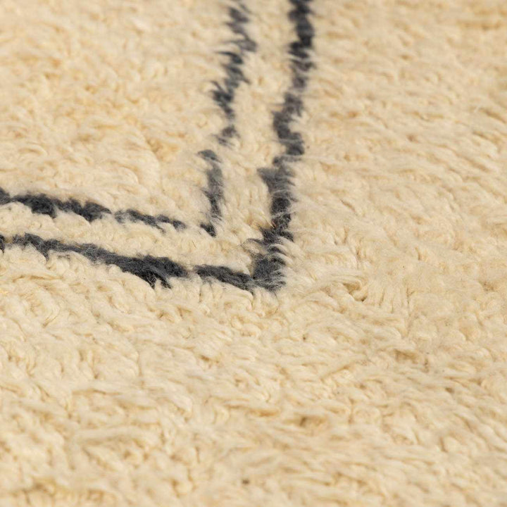 Audrey Contemporary Geometrical Beige And Black Rug - The Rug Decor