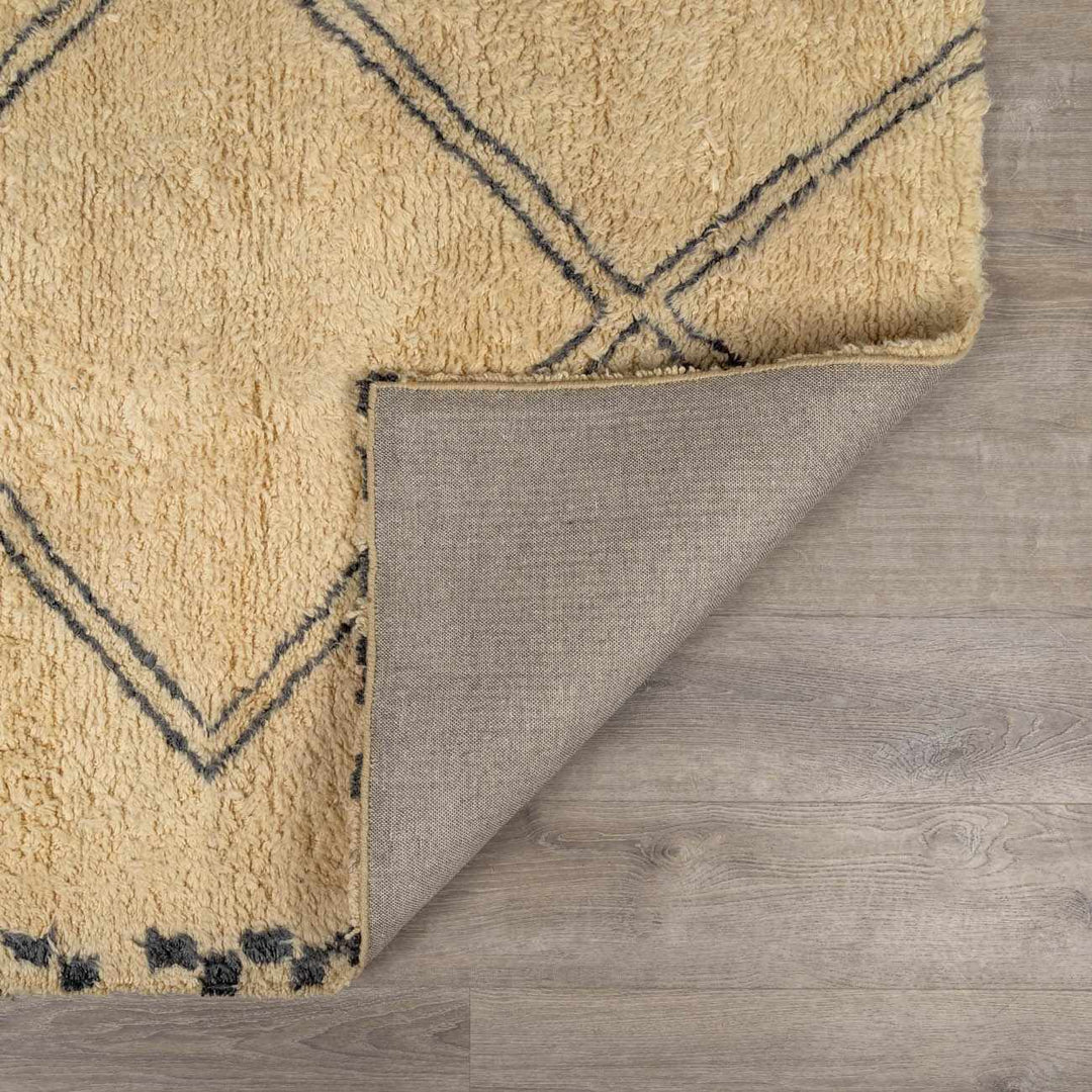 Audrey Contemporary Geometrical Beige And Black Rug - The Rug Decor