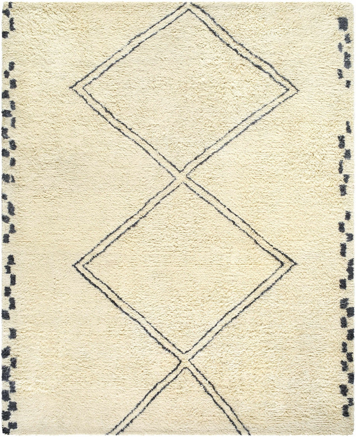 Audrey Contemporary Geometrical Beige And Black Rug - The Rug Decor