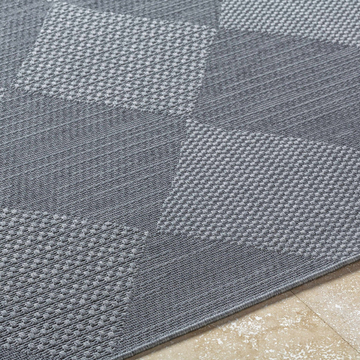 Aulani Modern Geometrical Charcoal And Gray Area Rug - The Rug Decor