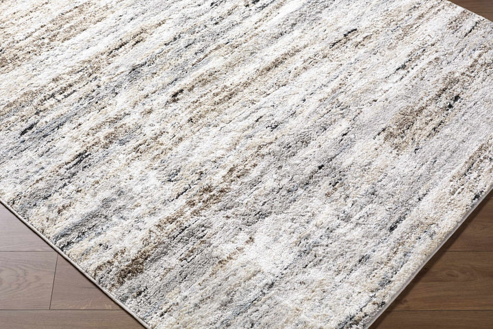 Aurera Contemporary Abstract Gray And Beige Area Rug - The Rug Decor