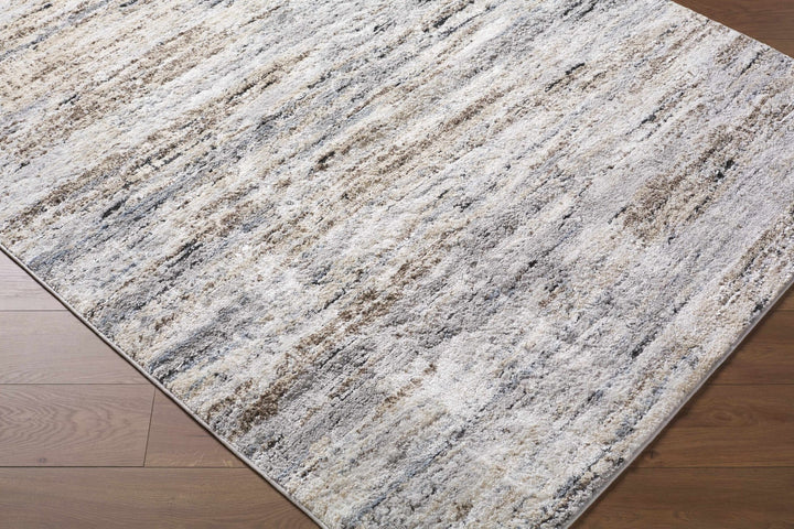 Aurera Contemporary Abstract Gray And Beige Area Rug - The Rug Decor