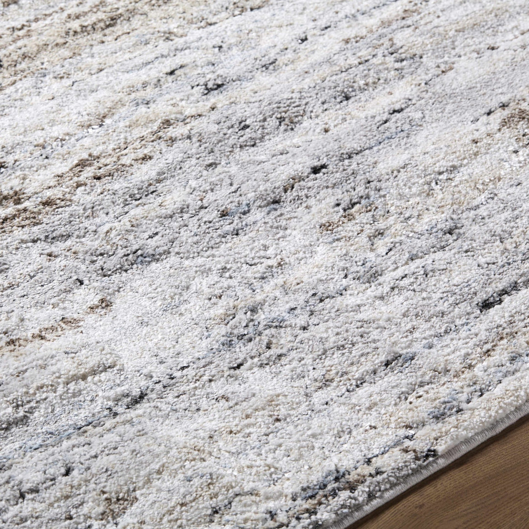 Aurera Contemporary Abstract Gray And Beige Area Rug - The Rug Decor