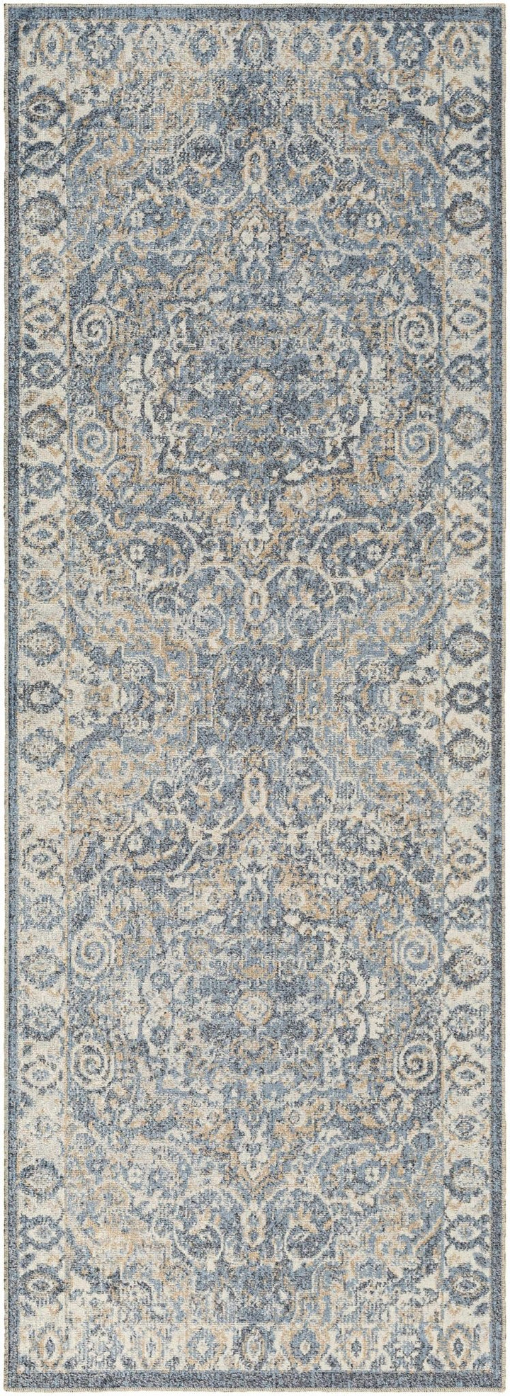 Aurum Traditional Style Ivory And Gray Washable Area Rug - The Rug Decor