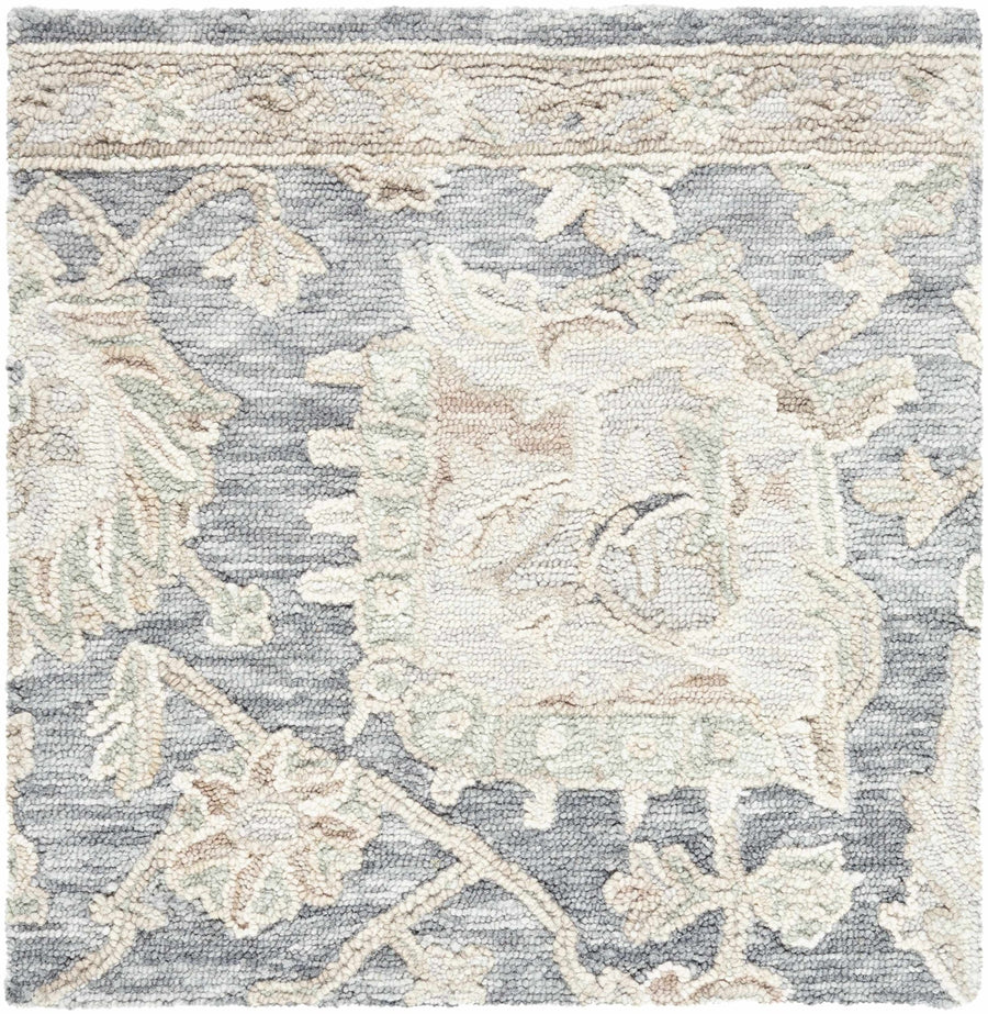 Auryon Traditional Oushak Design Gray Hand Tufted Wool Rug - The Rug Decor