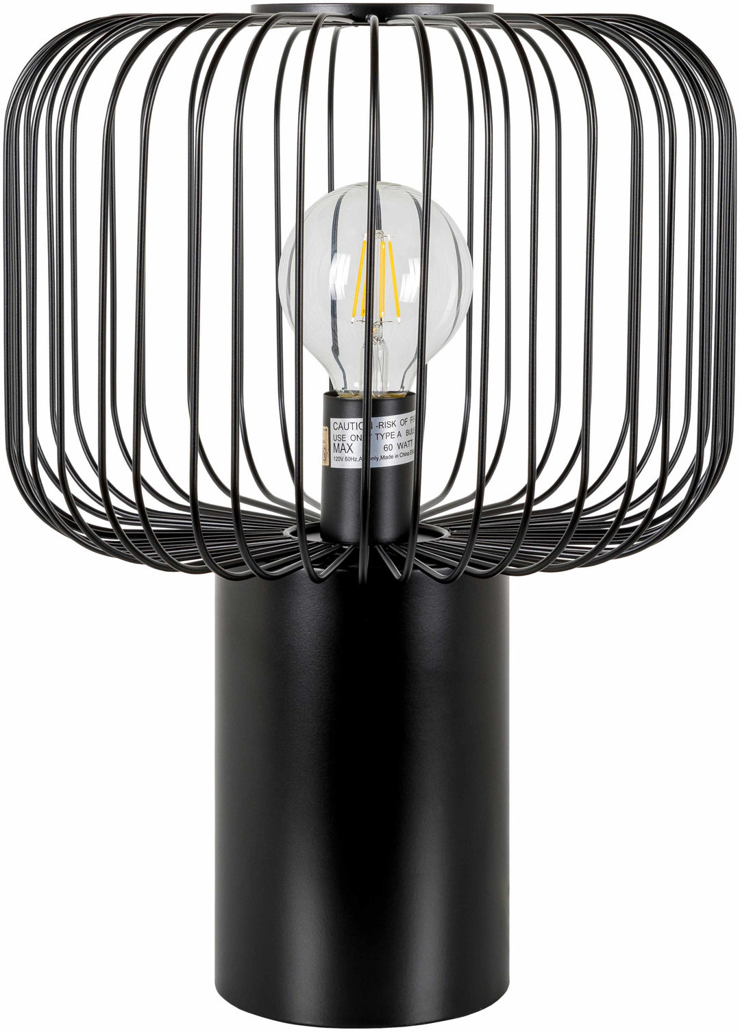 Motiong Black Iron Table Lamp – Contemporary Accent Lighting with Metal Shade