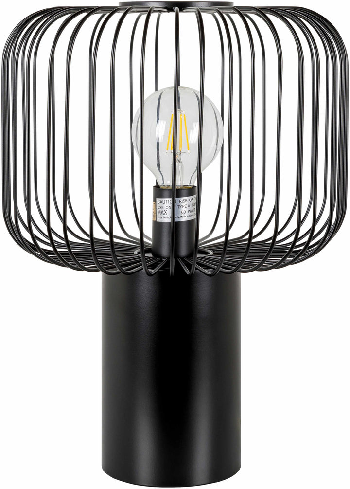 Motiong Black Iron Table Lamp – Contemporary Accent Lighting with Metal Shade
