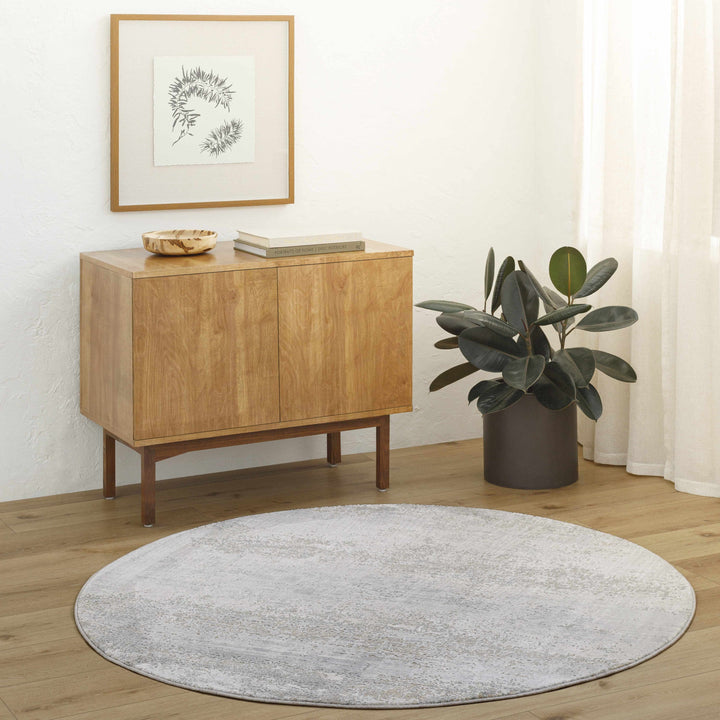 Avani Abstract Design Gray And Beige Rug
