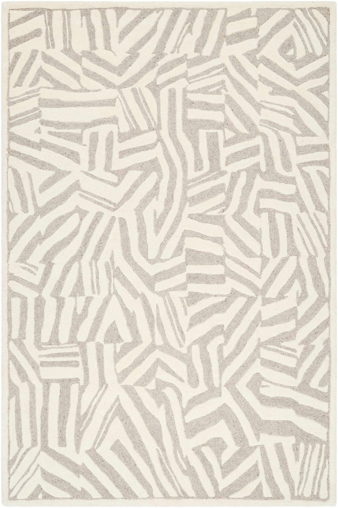 Avian Contemporary Design Ivory Hand Tufted Wool Rug - The Rug Decor