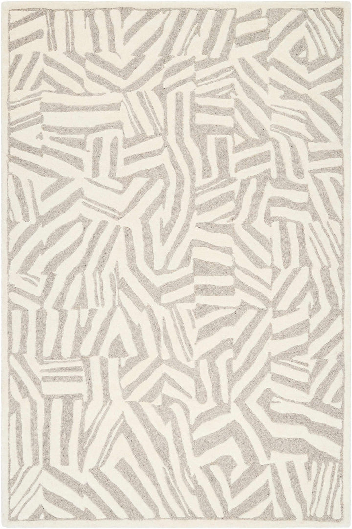 Avian Contemporary Design Ivory Hand Tufted Wool Rug - The Rug Decor